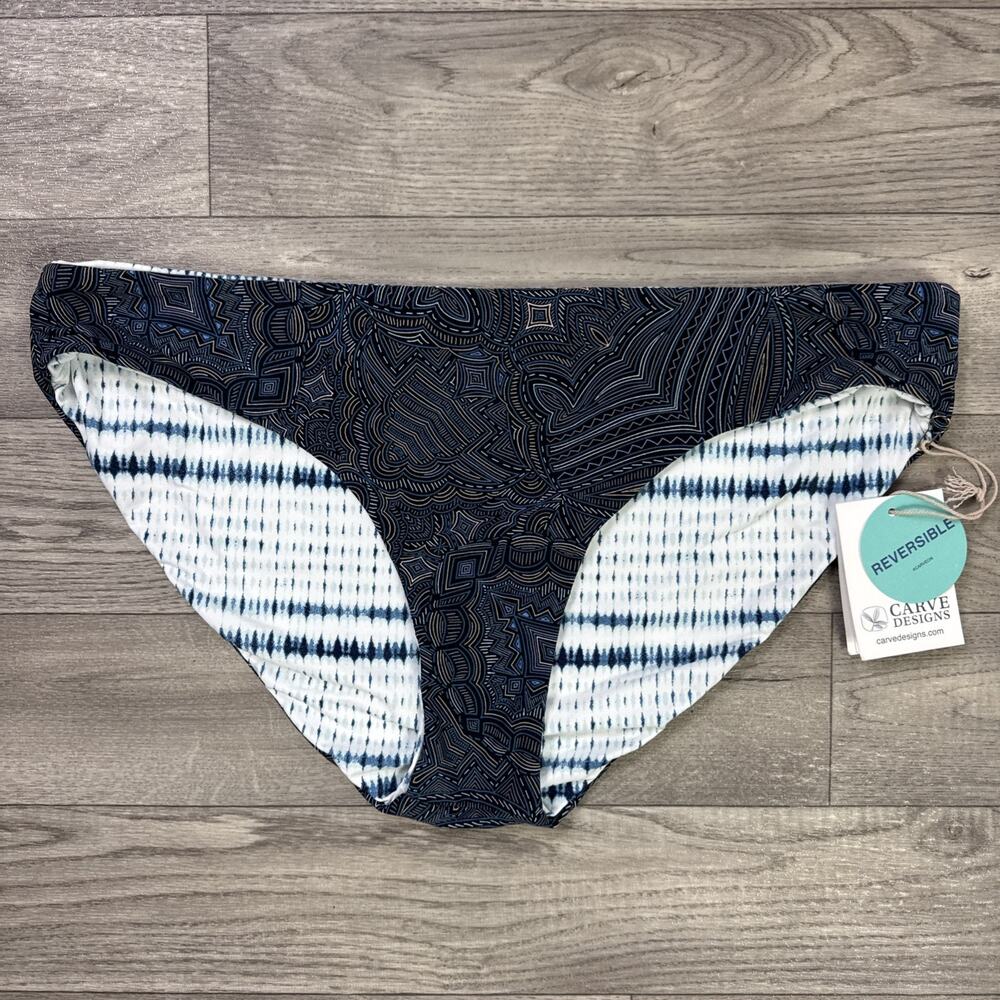 Carve Designs St. Barth Reversible Bikini Bottoms Kima Grove sz XL